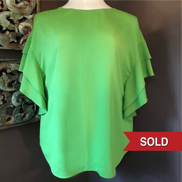 Chico's Tops - 🍀 CHICO Chive Green Blouse - NWT